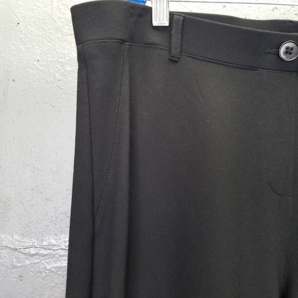 Betabrand Classic Dress Pant Yoga Petite 1X XL Bootcut Black Pull On Faux Pocket - Picture 4 of 15